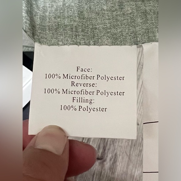 NWT Comfort Spaces Microfiber Twin Comforter Set Sage Green Cozy Bedding - Picture 5 of 7